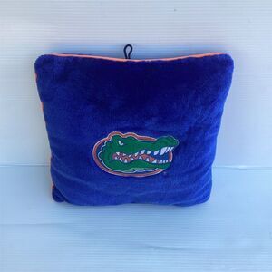 Florida Gators NCAA Embroidered Pillow‎ Blue Football Fan Decor